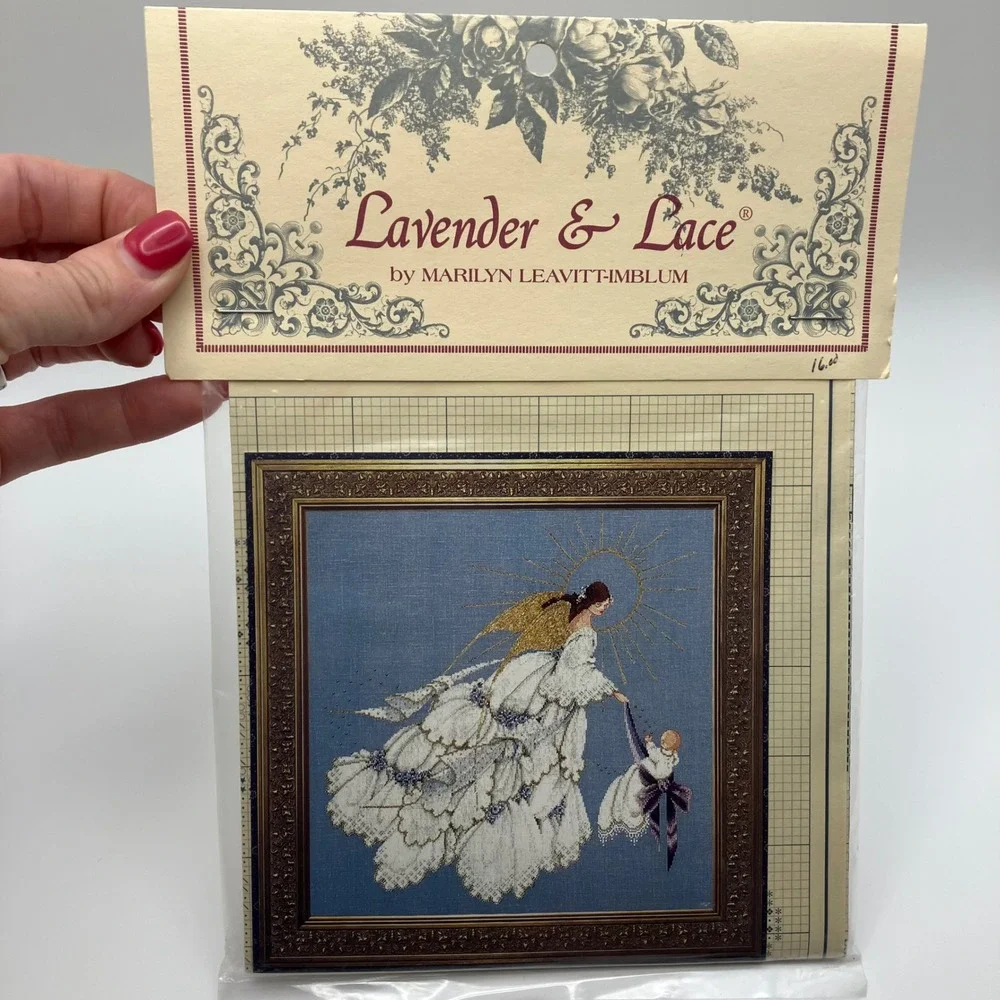 Lavender Lace Victorian Designs Cross Stitch Patterns Angel‎ Hope Mercy Guardian